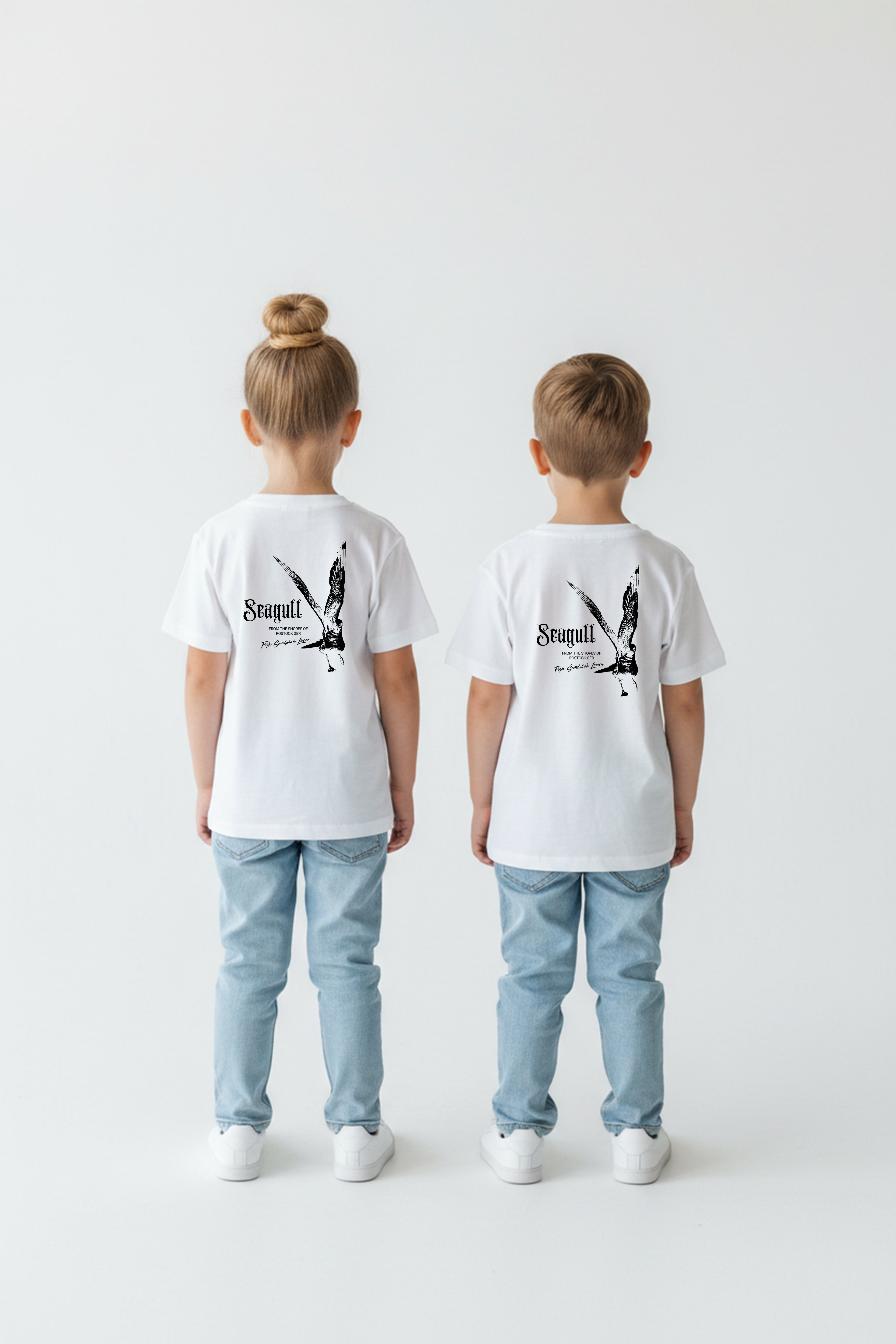Rostock 'Seagull' Bio T-Shirt Kinder 3-8 Jahre weiß