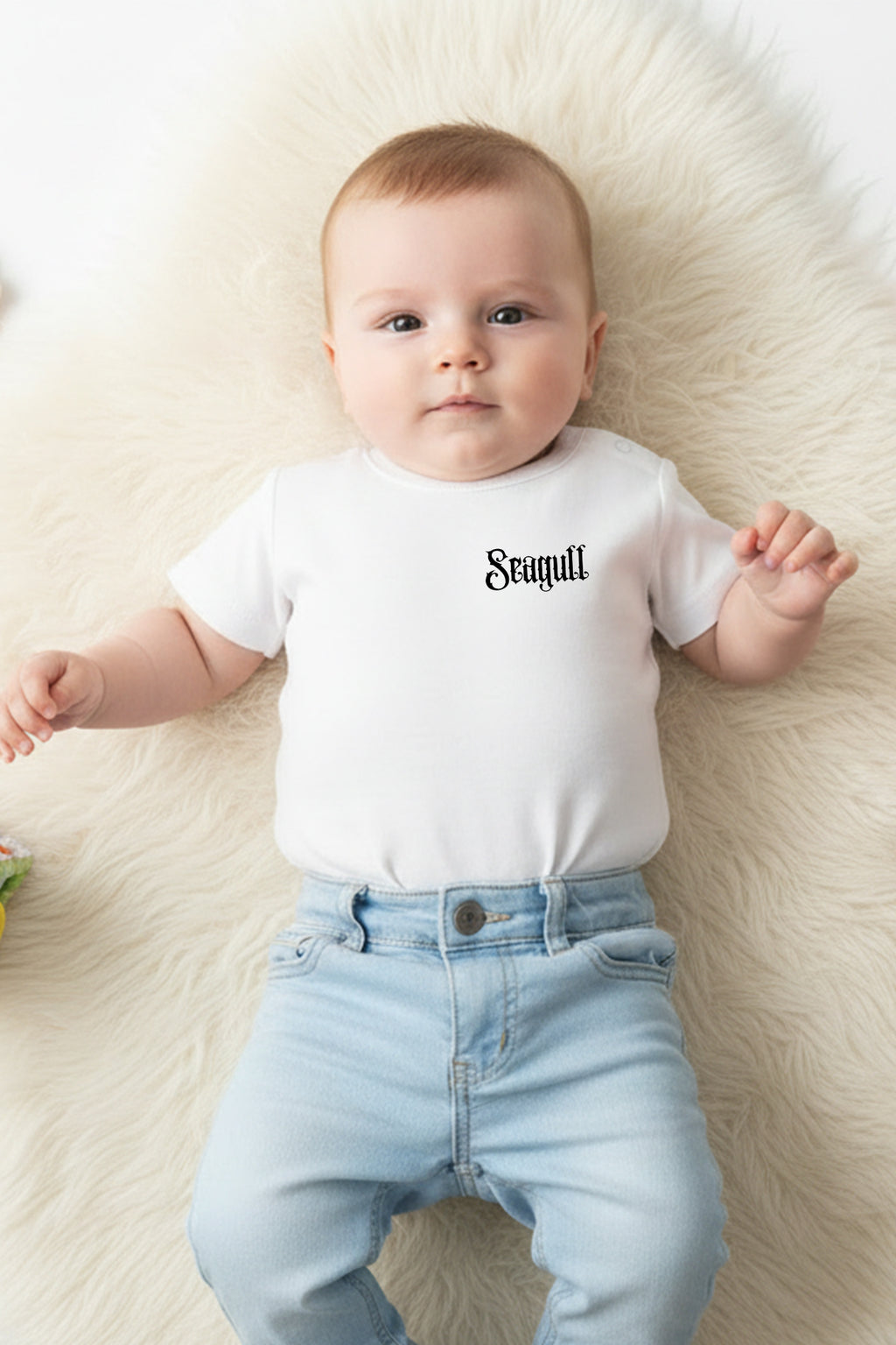 Rostock 'Seagull' Bio T-Shirt Babys weiß