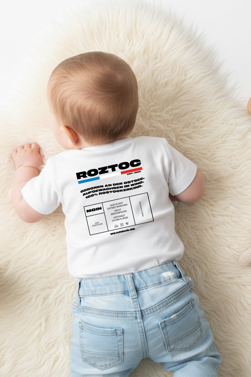 Rostock 'ROZTOC' Bio T-Shirt Babys weiß