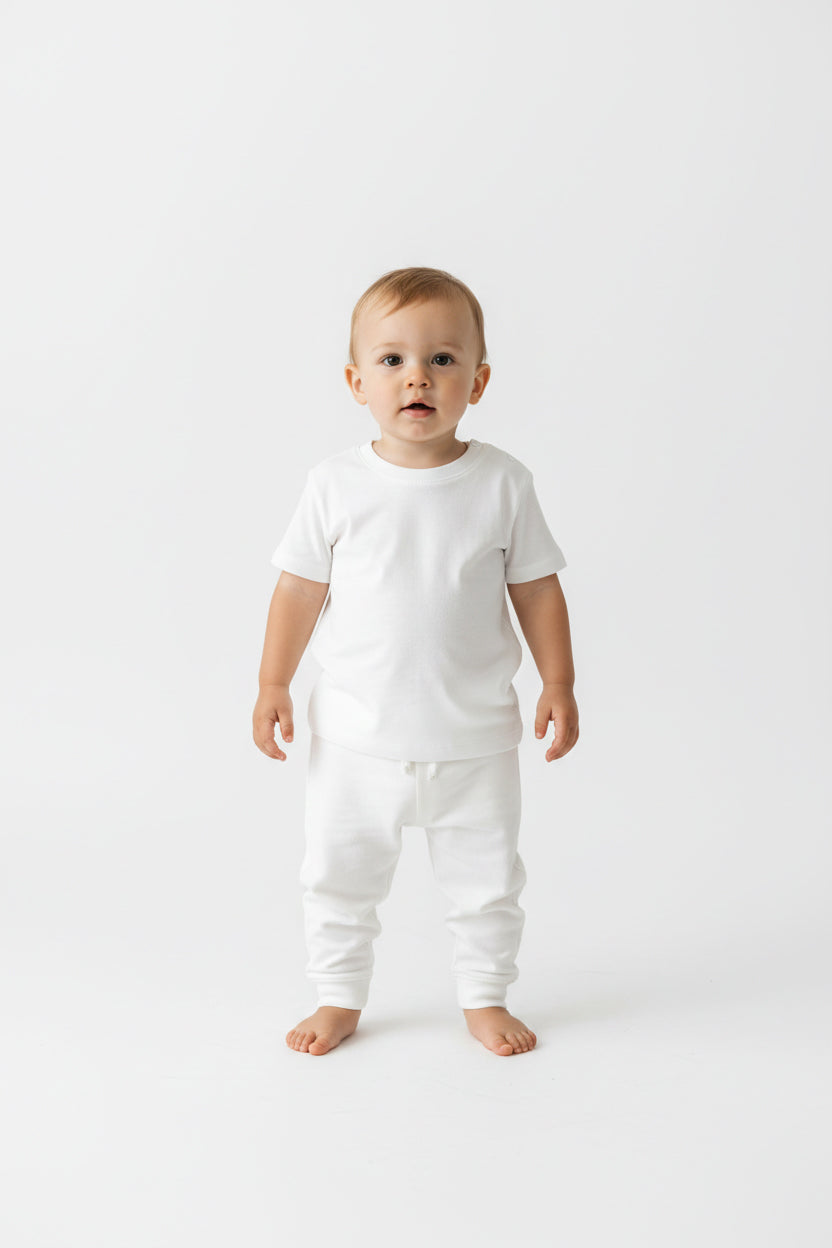 Rostock 'Rostockerkind' Bio T-Shirt Babys Frontprint weiß