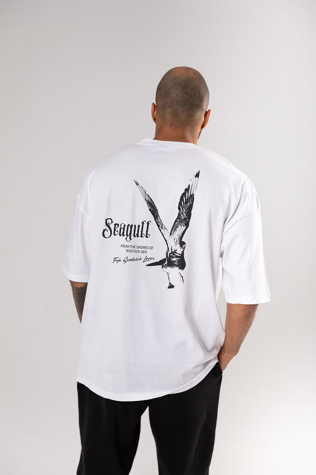 Rostock 'Seagull' Bio Oversized T-Shirt Unisex weiß